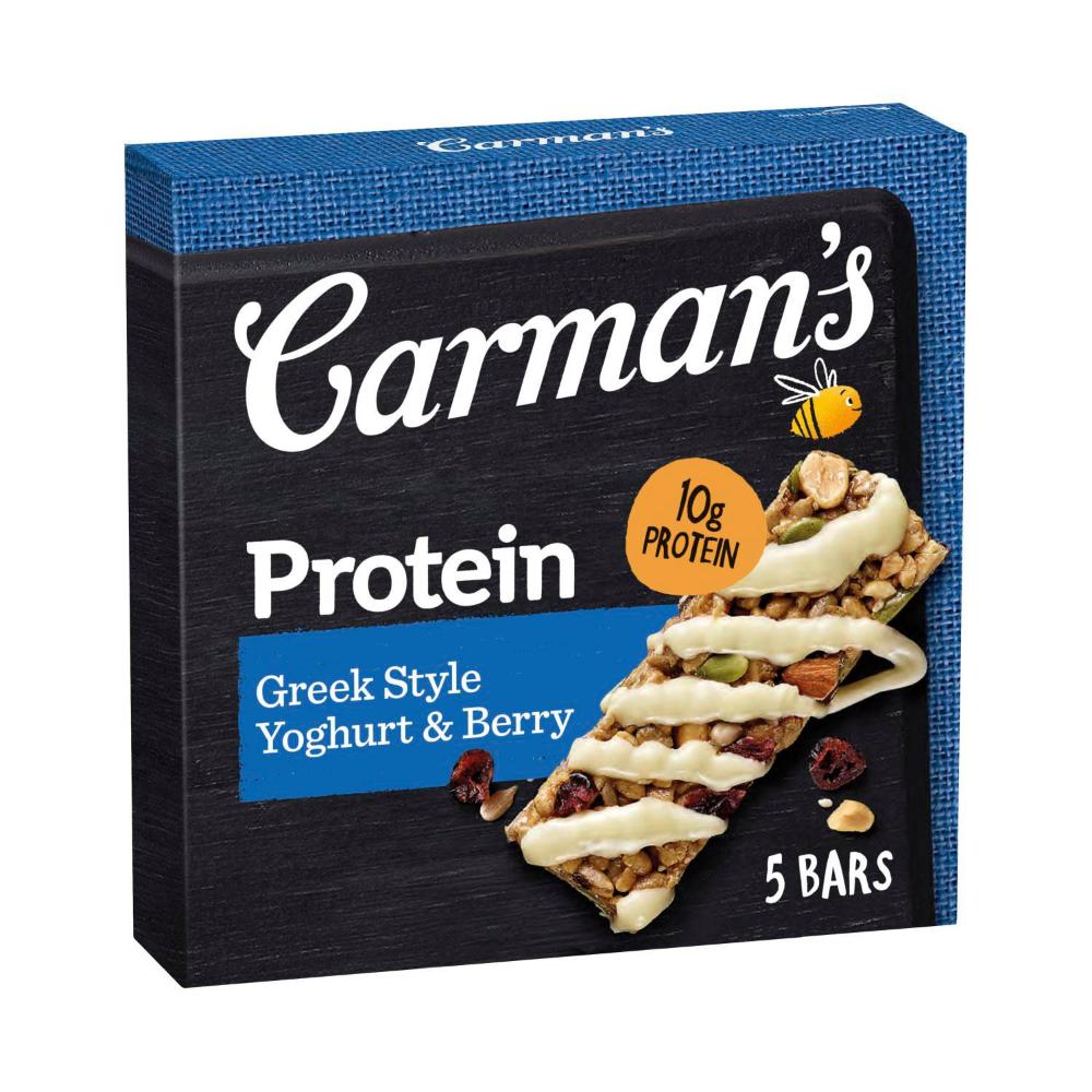 Carman's Protein Bars Greek Yoghurt & Berry 5 Pack