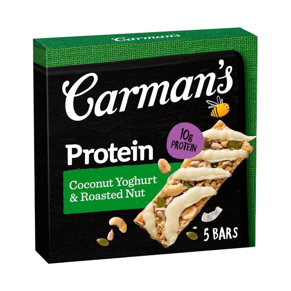 Carman's Protein Muesli Bars Coconut Yoghurt & Roasted Nut 5 Pack