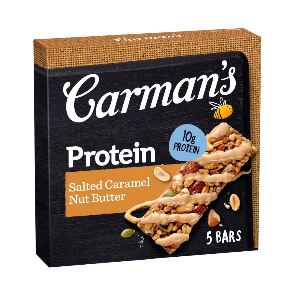 Carman's Protein Bars Salted Caramel Nut Butter 5 Pack