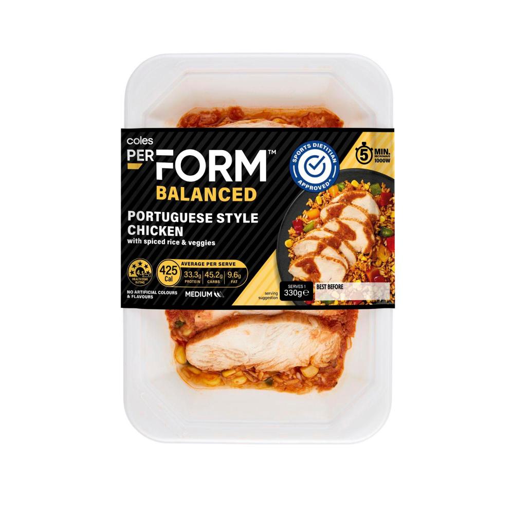 Coles Perform Portuguese Style Chicken