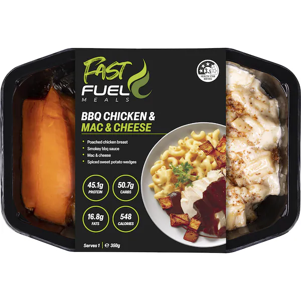 Fast Fuel BBQ Chicken & Mac & Cheese 350g