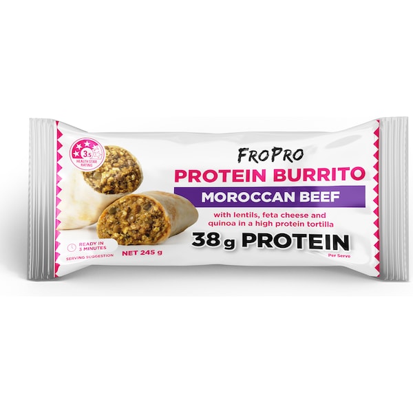 Fropro Protein Burrito Moroccan Beef