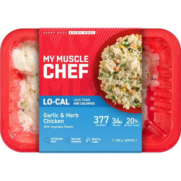 My Muscle Chef Garlic & Herb Chicken With Vegetable Risotto 300g