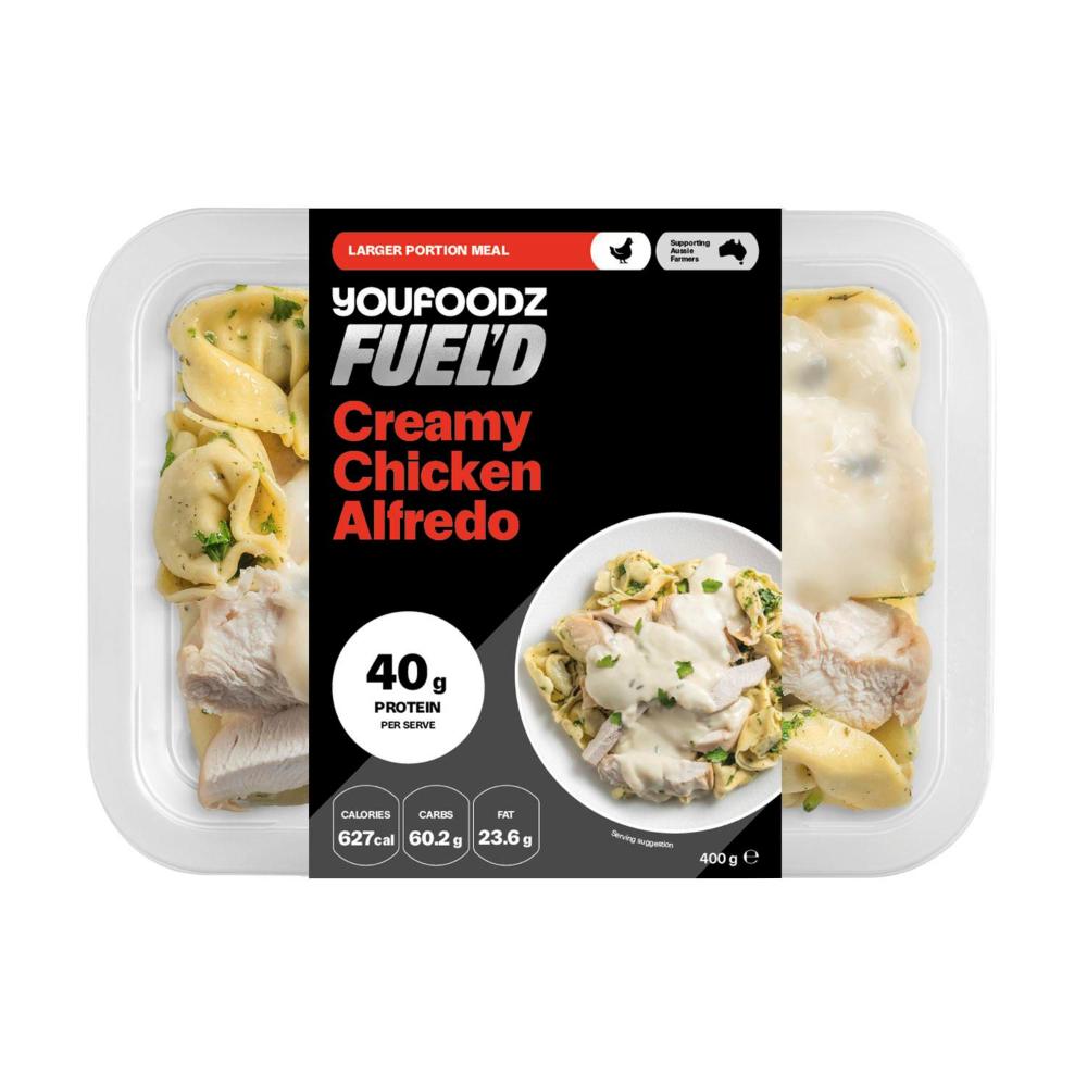 Youfoodz Fueld Creamy Chicken Alfredo Tortellini