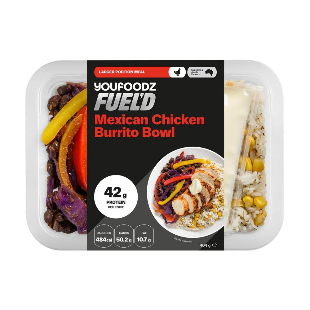Youfoodz Fueld Mexican Chicken Burrito